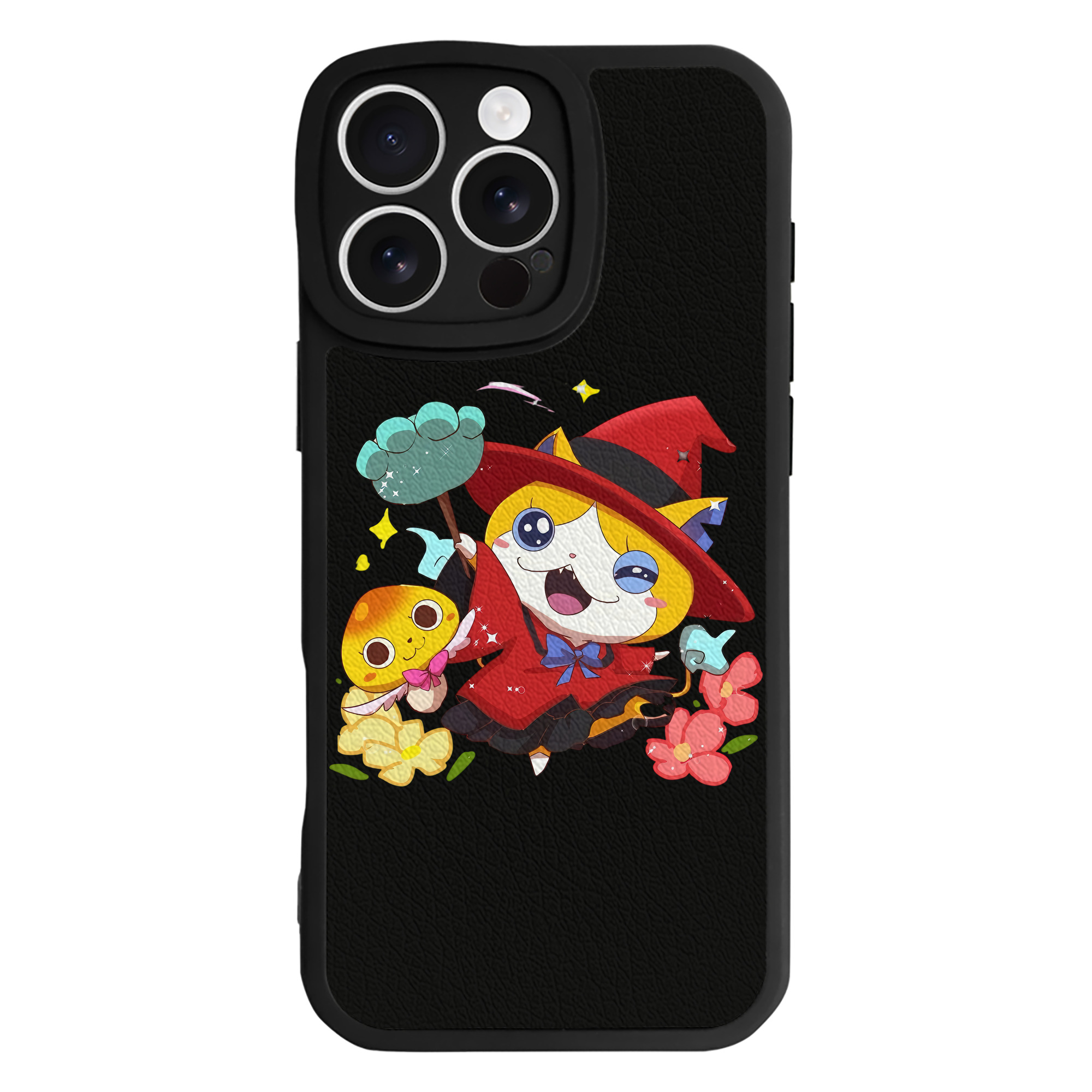 （画像用） 妖怪ウォッチ Yo-kai Watch 【iPhone 16シリーズ対応】シリコンスマホケース（レザー調） 材質：シリコン